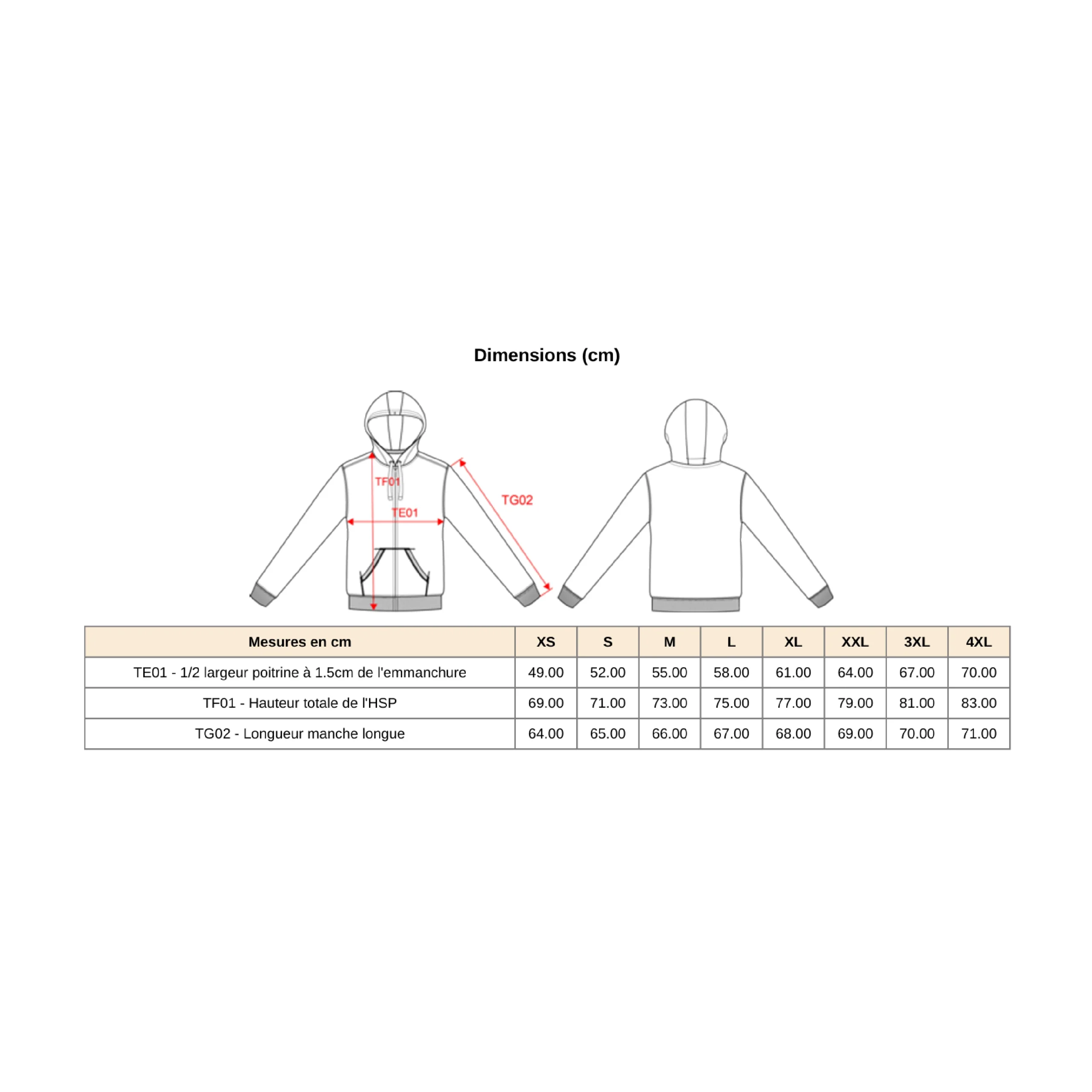 Sweat-shirt zippé capuche homme