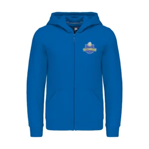 Sweat-shirt zippé capuche enfant